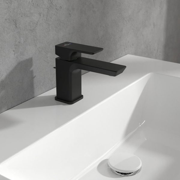 Villeroy and Boch Subway 3.0 Cloakroom Lever Basin Mixer with Pop Up Waste   Matt Black - Image 2