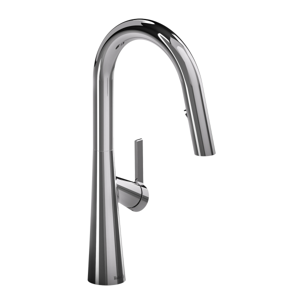 Riobel Ludik Single Lever Kitchen Mixer with Pull Down Spray   Chrome