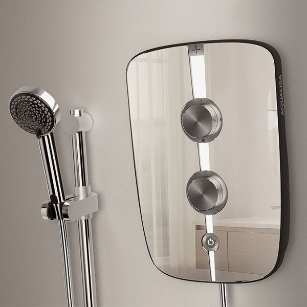 Aqualisa Lumi+ Electric Shower 10.5kW   Mirrored & Chrome - Image 3