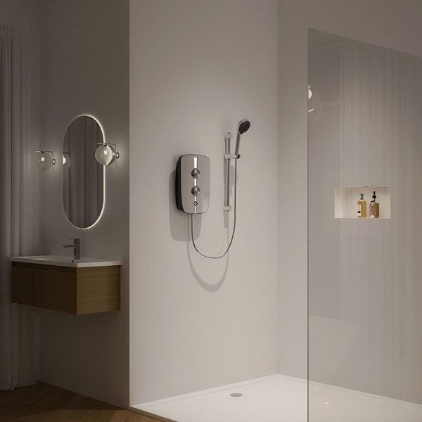 Aqualisa Lumi+ Electric Shower 10.5kW   Mirrored & Chrome - Image 4