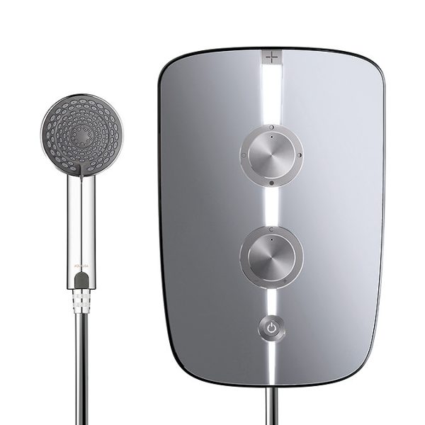 Aqualisa Lumi+ Electric Shower 10.5kW   Mirrored & Chrome - Image 2