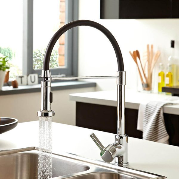 Bristan   Liquorice Monobloc Kitchen Sink Mixer with Pull Out Spray - Image 2