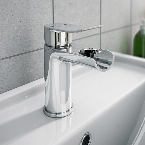 Luna Waterfall Mono Basin Mixer Chrome - Image 3
