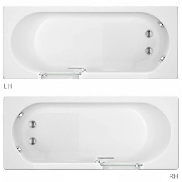 Milton Luxury Walk In 1700mm Bath inc. Front + End Panels - Image 3