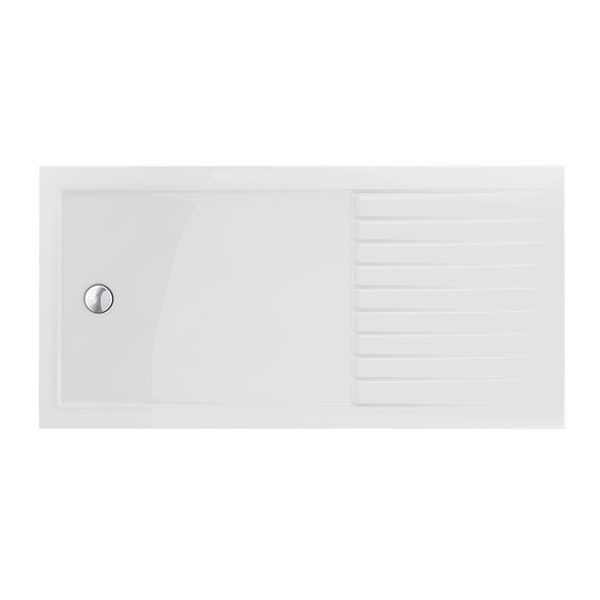 Milton 1600 x 800 Wet Room (1000mm Screen, Support Bar + Tray) - Image 3