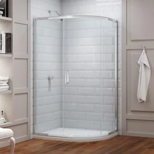 Merlyn 8 Series 1000 x 800mm 1 Door Offset Quadrant Enclosure