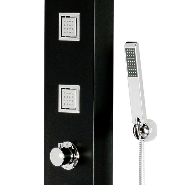 Maverick Tower Shower Panel (Thermostatic) Black - Image 4