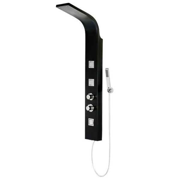Maverick Tower Shower Panel (Thermostatic) Black - Image 6