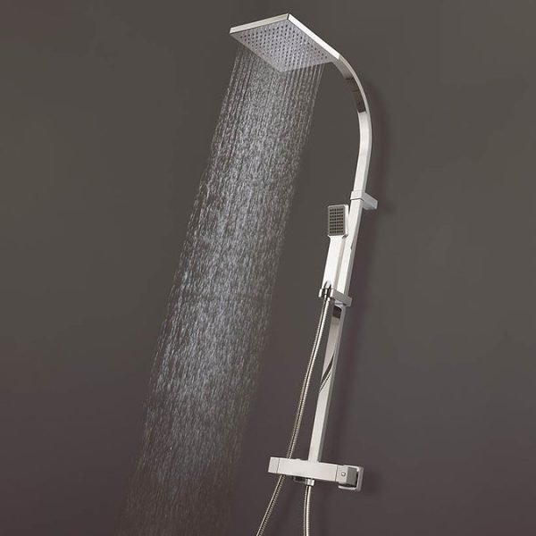 Crosswater   Planet Multifunction Thermostatic Shower Valve with Fixed Head and Shower Kit - Image 2