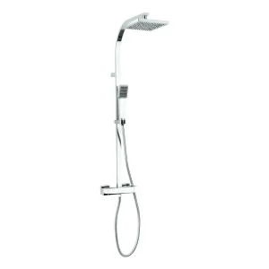 Crosswater   Planet Multifunction Thermostatic Shower Valve with Fixed Head and Shower Kit