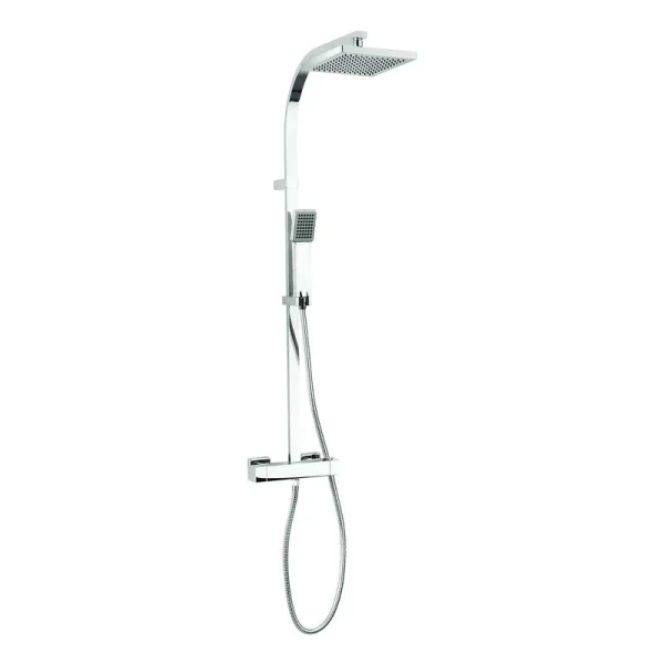 Crosswater   Planet Multifunction Thermostatic Shower Valve with Fixed Head and Shower Kit