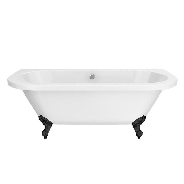 Admiral 1685 Back To Wall Roll Top Bath + Matt Black Leg Set - Image 4