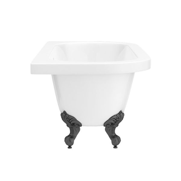 Admiral 1685 Back To Wall Roll Top Bath + Matt Black Leg Set - Image 5
