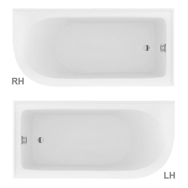Appleby 1550 Roll Top Shower Bath + Matt Black Leg Set - Image 4