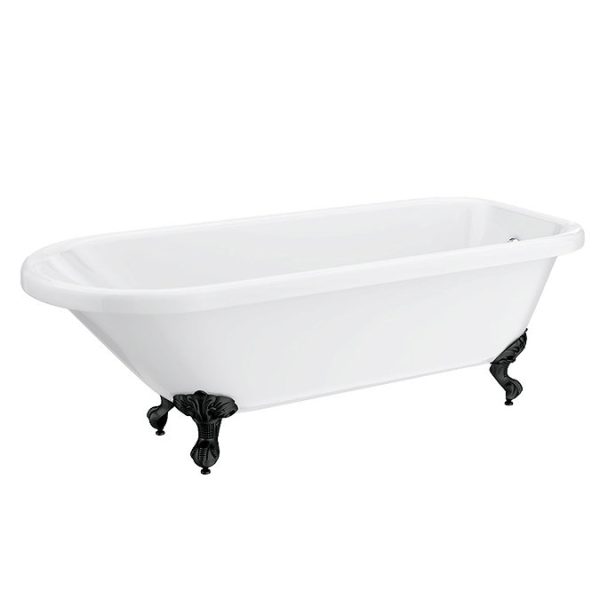 Bromley 1780 Single Ended Roll Top Bath + Matt Black Leg Set - Image 4