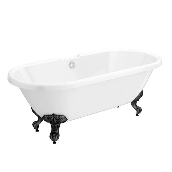 Duke 1795 Traditional Roll Top Bath + Matt Black Leg Set - Image 2