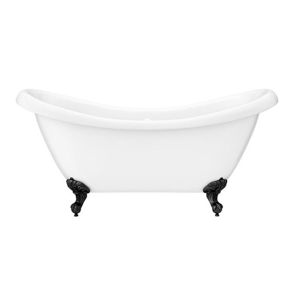 Earl 1750 Double Ended Roll Top Slipper Bath + Matt Black Leg Set - Image 6