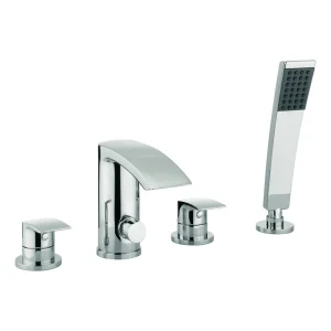 Crosswater   Flow 4 Tap Hole Bath Shower Mixer with Kit