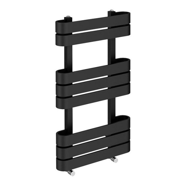 Milan Curved Anthracite 850 x 500 Designer Flat Panel Heated Towel Rail - Image 5