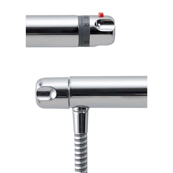 Aqualisa   Midas 100 Exposed Thermostatic Bar Valve with Slide Rail Kit - Image 3