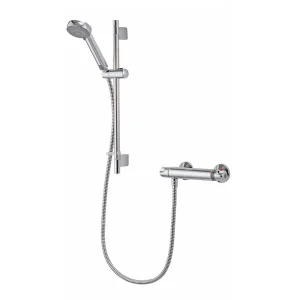 Aqualisa   Midas 100 Exposed Thermostatic Bar Valve with Slide Rail Kit