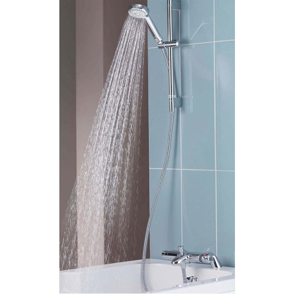 Aqualisa   Midas 100 Thermostatic Bath Shower Mixer with Slide Rail Kit - Image 4