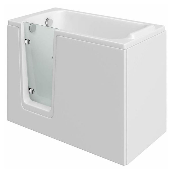 Milton Luxury Walk In 1210mm Easy Access Deep Soak Bath inc. Front + End Panels - Image 2