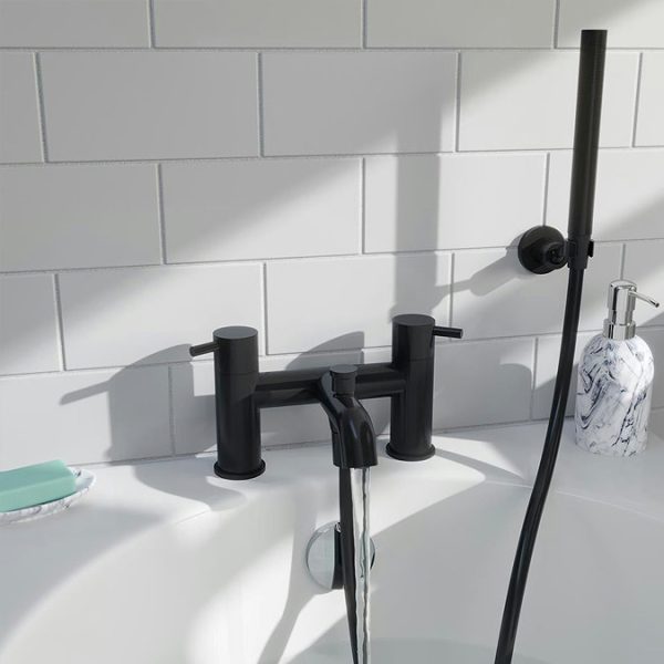 Mode Harrison Black Bath Shower Mixer Tap - Image 3