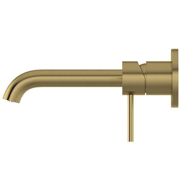 Mode Spencer Brushed Brass Wall Mounted (2TH) Bath Filler Tap - Image 5