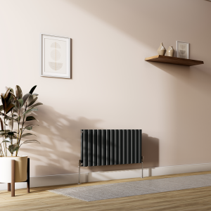 Metro Horizontal Radiator   Anthracite   Double Panel (400mm High) 826mm Wide