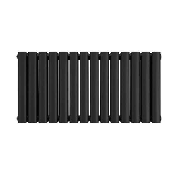Metro Horizontal Radiator   Matt Black   Double Panel (400mm High) 826mm Wide - Image 3