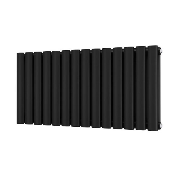 Metro Horizontal Radiator   Matt Black   Double Panel (400mm High) 826mm Wide - Image 5