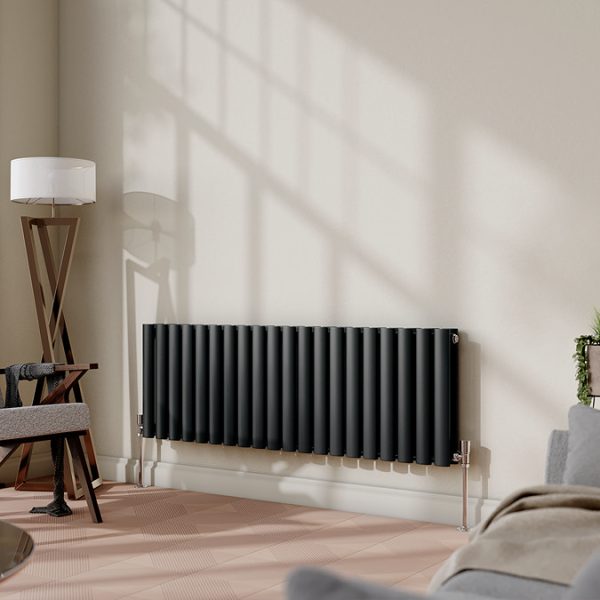 Metro Horizontal Radiator   Anthracite   Double Panel (400mm High) 1180mm Wide - Image 2