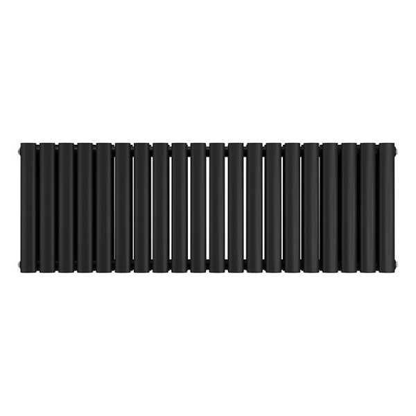 Metro Horizontal Radiator   Matt Black   Double Panel (400mm High) 1180mm Wide - Image 3