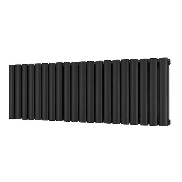 Metro Horizontal Radiator   Matt Black   Double Panel (400mm High) 1180mm Wide - Image 5