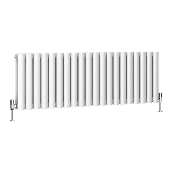 Metro Horizontal Radiator   White   Double Panel (400mm High) 1180mm Wide - Image 5