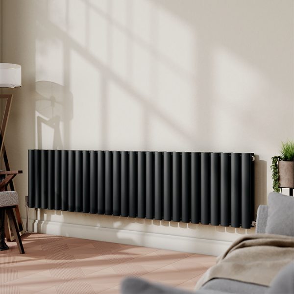 Metro Horizontal Radiator   Anthracite   Double Panel (400mm High) 1593mm Wide - Image 2