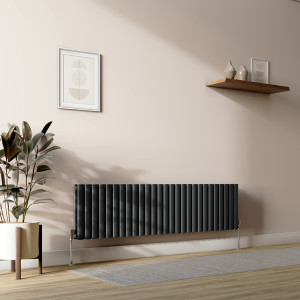 Metro Horizontal Radiator   Anthracite   Double Panel (400mm High) 1593mm Wide