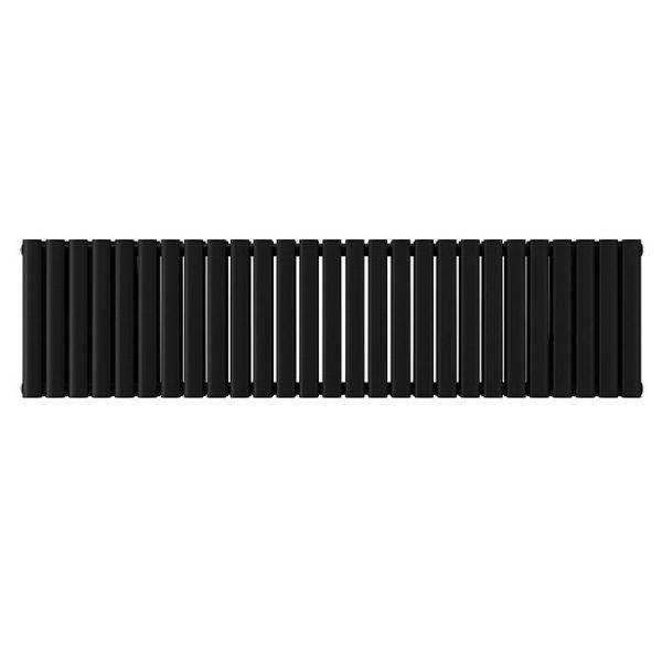 Metro Horizontal Radiator   Matt Black   Double Panel (400mm High) 1593mm Wide - Image 3