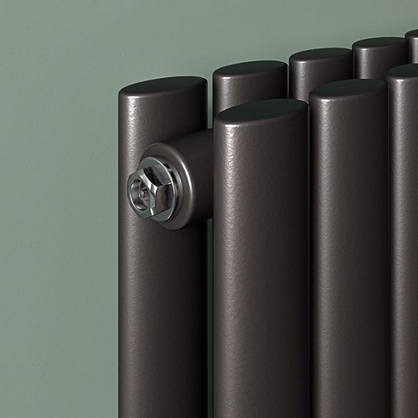 Metro Horizontal Radiator   Matt Black   Double Panel (400mm High) 1180mm Wide - Image 6