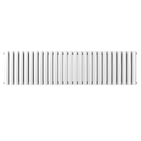 Metro Horizontal Radiator   White   Double Panel (400mm High) 1593mm Wide - Image 3