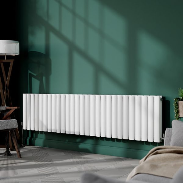 Metro Horizontal Radiator   White   Double Panel (400mm High) 1593mm Wide - Image 6