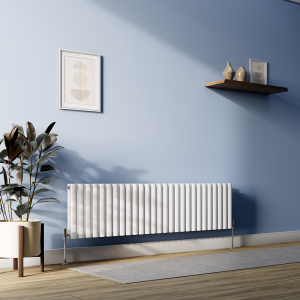 Metro Horizontal Radiator   White   Double Panel (400mm High) 1593mm Wide