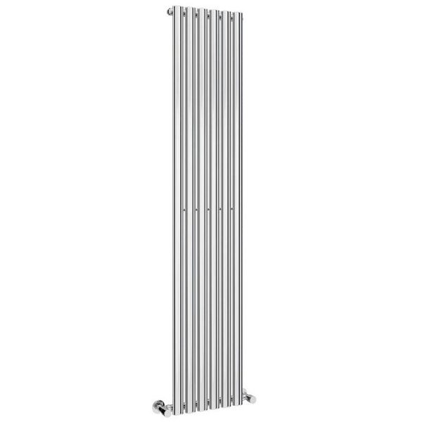 Metro Vertical Radiator   Chrome   Single Panel (H1800 x W360mm) - Image 2