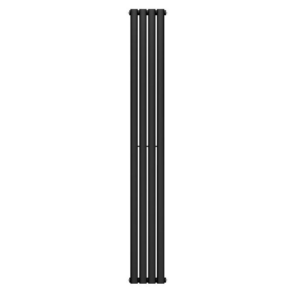 Metro Vertical Radiator   Matt Black   Double Panel (1800x236mm) - Image 3