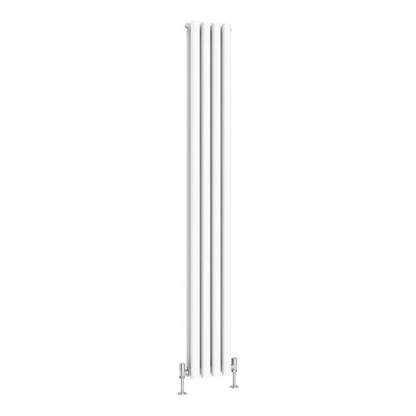 Metro Vertical Radiator   White   Double Panel (1800x236mm) - Image 5