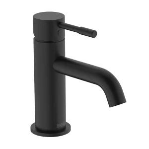 Bristan Mila Black Mono Basin Mixer with Clicker Waste