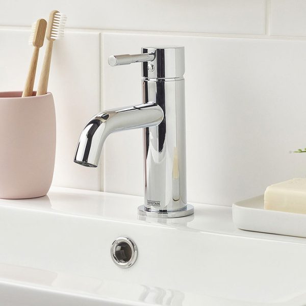 Bristan Mila Chrome Mono Basin Mixer with Clicker Waste - Image 4