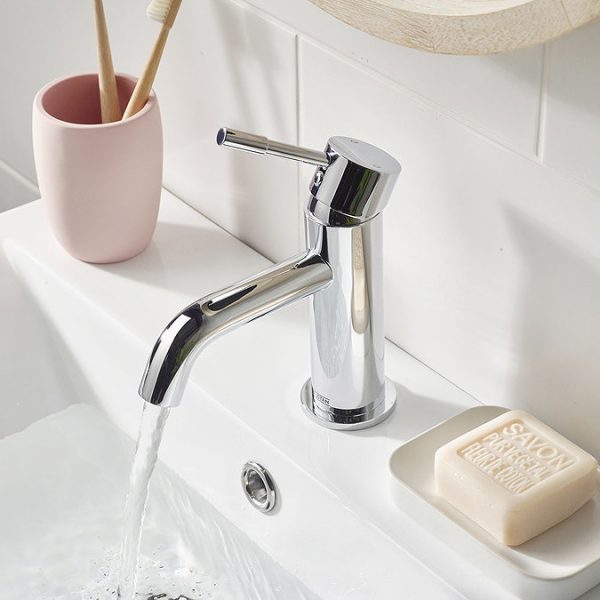 Bristan Mila Chrome Mono Basin Mixer with Clicker Waste - Image 2