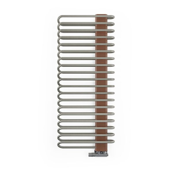 Terma Michelle Nickel Gloss and Copper Heated Towel Rail 1200 x 400mm - Image 4